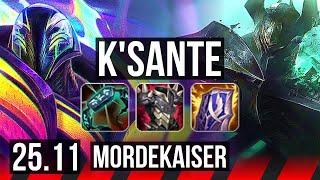 K'SANTE vs MORDEKAISER (TOP) | 9/2/15, Legendary | EUW Master | 25.11