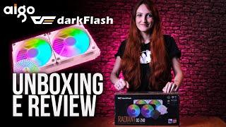 UNBOXING RÁPIDO DO WATER COOLER AIGO DARKFLASH RADIANT DC240 ROSA