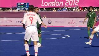 Football 7-a-side - RUS vs BRA - Men's Semifinal 1 -  1st Half - London 2012 Paralympic Games.mp4