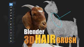 Blender Add-on | 3D Hair Brush Instruction | Top 2021