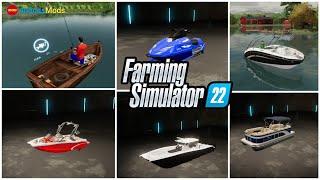 FS22 mods Boat  | fishing boat  | 4uboss Mods