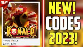 FUTURE CODES!! | *NEW* ROBLOX RONALD CODES 2023! SALE