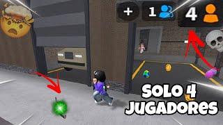 JUGUÉ EN UN SERVIDOR DE 4 JUGADORES!! | MOMENTOS DIVERTIDOS || Murder Mistery 2 || ROBLOX