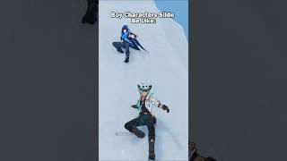 Every Character Sliding Together Are Difference Genshin impact #genshinimpact
