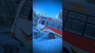 Several Areas of doda Road bus accident Snowfall J&k  #jammu #snowfall #accident #bus #shortvideo