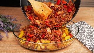 Just take minced meat and potatoes! You'll be surprised how easy and yummy it is!