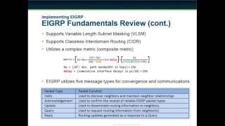 ccnp route mod 1 2 ImplementingEIGRPTheFundamentalsPart1 4557