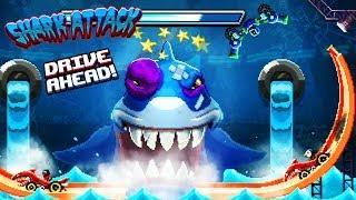 SHARK attack battle CARS Hot Wheels in Drive Ahead the passage of FUN games about cars MONTRY #1