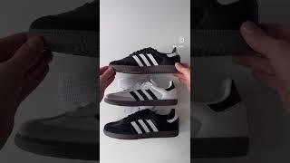 Adidas SAMBA comparison: Black vs White