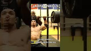 Larry Wheels - 515LBS Seated Shoulder Press#shorts