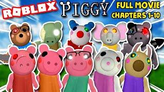 ALL PIGGY ENDINGS!!! (Escaping Chapters 1-10) | Roblox Piggy (FULL MOVIE)