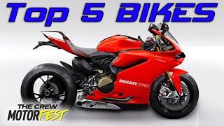 Top 5 fastest BIKES in THE CREW MOTORFEST ⭐ TOP SPEED 341 km/h!!!