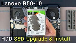 How to install SSD in Lenovo B50-10 | Hard Drive replacement