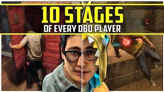 The 10 Stages of EVERY Dead by Daylight Player