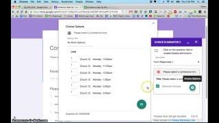 "Choice Eliminator 2" Google Forms Add-On Tutorial Video