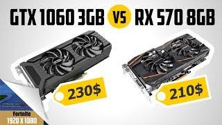 GTX 1060 3GB vs RX 570 8GB. Тест ПК с Core i5 8500 в играх