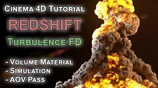 Redshift / TurbulenceFD / AOV Volume / Explosion / C4D