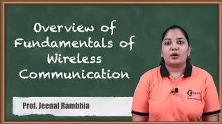 Introduction to Fundamentals of Wireless Communication - Fundamentals of Mobile Communication