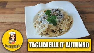 TAGLIATELLE with mushrooms and cheeses in 10 MINUTES | DELICIOUS and FAST first course #pasta