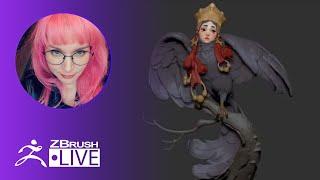 [EN & RU] Concept a Human-Bird Hybrid #withme ! - Alina Ivanchenko - ZBrush 2020