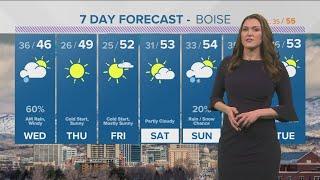 Southern Idaho evening weather: Cold front Wednesday morning, dry end to week