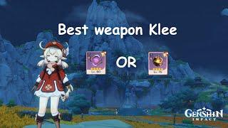 Best weapon for Klee Genshin Impact