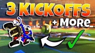 The ULTIMATE KICKOFF TUTORIAL in Rocket League | 3 BEST Kickoffs