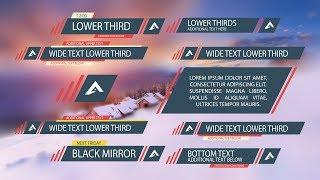 Flat Lines Lower Thirds - Free Download After Effects Templates.