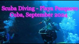 SCUBA DIVING PLAYA PESQUERO. CUBA, SEPT 2024