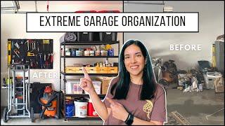 Extreme Garage Clean Out and Organization | Garage Makeover Part 1 | OHA | Yasmin Khani