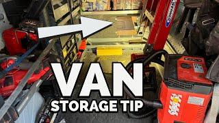 Work Van Storage Tip