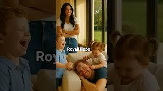lilibet and Archie drawing on Prince Harry's face #art #artist #drawing #draw #cute #funny #happy