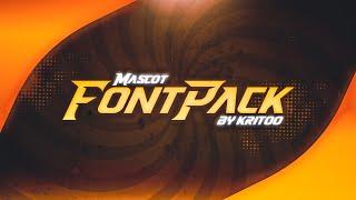 Font Pack For Mascot Logos by Kritoo YT || Kritoo YT