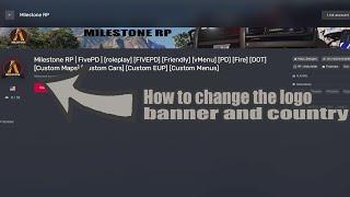 How to change to logo and banner of your FiveM server. Works for server side and public.