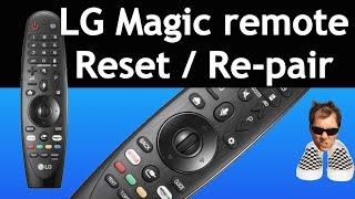 LG Magic Remote Re-pair / Reset Fix