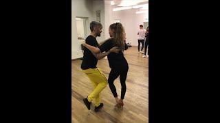 Crazy Salsa On2 Partnerwork Class |  by Oleg Sokolov, dancing with Lisa