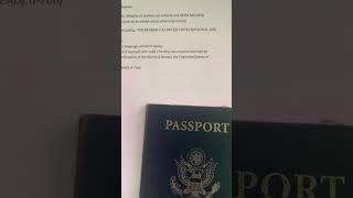 United States passport status correction EXPOSED