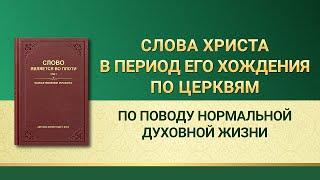 Слово Всемогущего Бога | По поводу нормальной духовной жизни