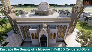 Beauty of a Mosque design in enscape SketchUp | Designed by IID Studio