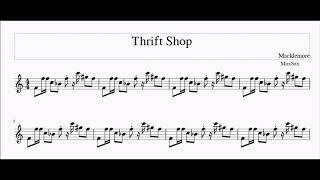 Thrift Shop Riff For Alto/Bari Sax Sheet Music