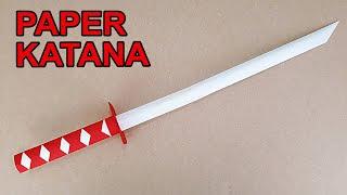 MADE OF PAPER KATANA - ( How to Make a Paper Sword )