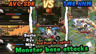  TW6, nNW Vs AVC, SDK  Monster base Attacks ⭐ Who will win Capital ?  ::: Last Shelter Survival