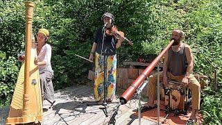 We Create Natural Trance Music with Didgeridoo, Cajon, Harp, Violin & Voice