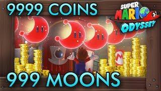 Super Mario Odyssey - How to Get 9999 Coins & 999 Moons Fast