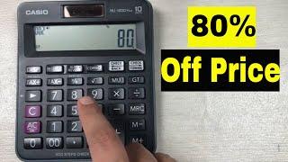 Best Way to Calculate 80 Percent Off a Price on Calculator under 2 minutes