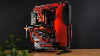 ALL RED WaterCooled RTX 4090 Gaming PC Build!