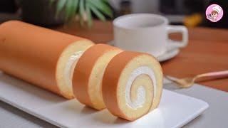 Soft Vanilla Swiss Roll Cake Recipe | Sukaw Cooks