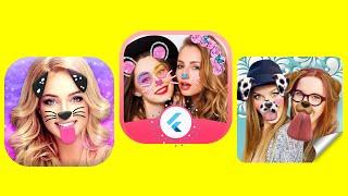 Snapchat Filter Clone | Build Face Filters App using Flutter & Google ARCore Augmented Reality