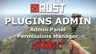 Plugins Admin Panel e Permissions Manager no Rust Server .·.