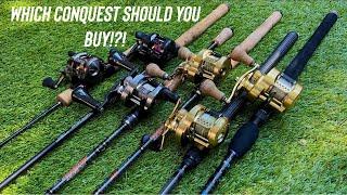 Shimano Calcutta Conquest line up! What I use my baitcast combos for